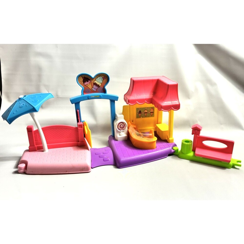 Fisher Price Little People Ice Cream Parlor Shop Playset